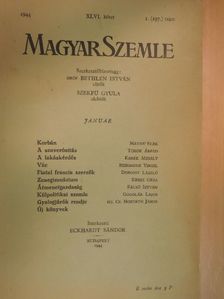 Bierbauer Virgil - Magyar Szemle 1944. január [antikvár]