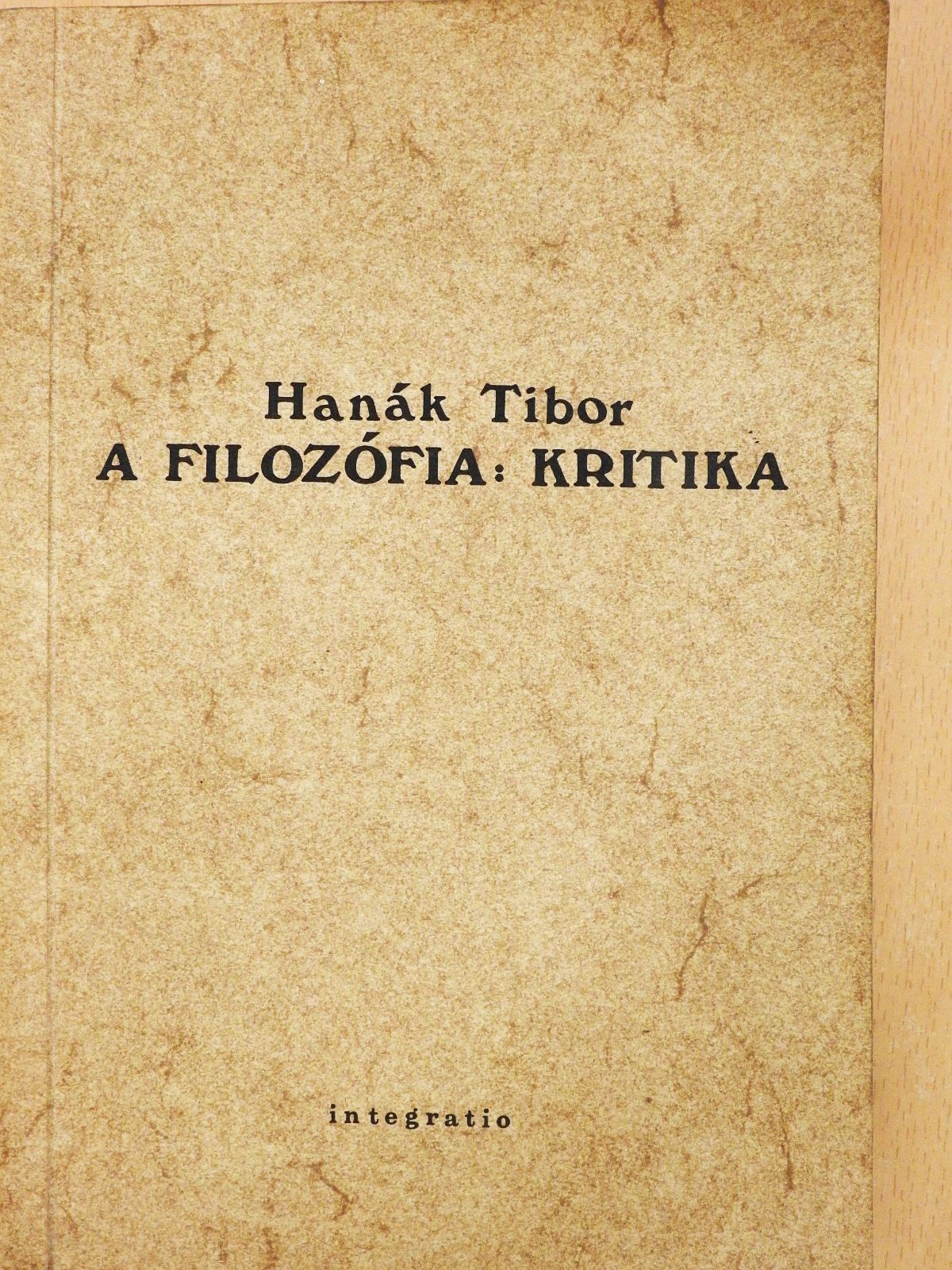 Cs. Szabó László - A filozófia: kritika (dedikált példány) [antikvár]