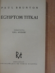 Paul Brunton - Egyiptom titkai [antikvár]