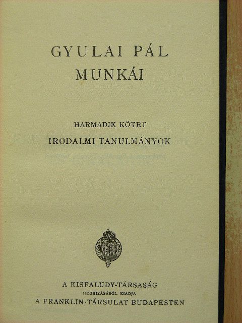 Dumas fils - Gyulai Pál munkái III.  [antikvár]
