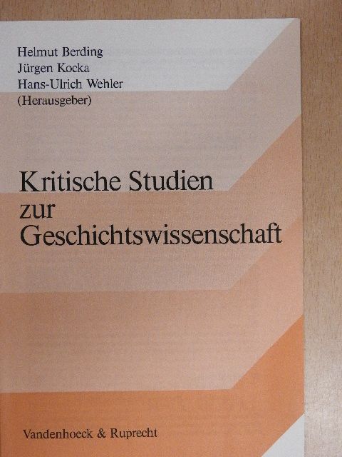 Barbara Vogel - Kritische Studien zur Geschichtswissenschaft [antikvár]