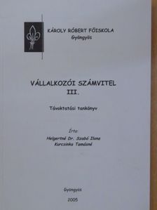 Helgertné Dr. Szabó Ilona - Vállalkozói számvitel III. [antikvár]