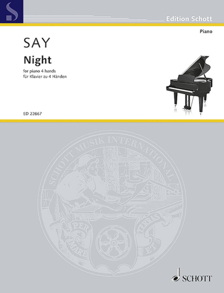 SAY, FAZIL - NIGHT. FOR PIANO 4 HANDS
