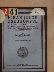 Dr. Soós Lajos - Kirándulók zsebkönyve II/1. [antikvár]