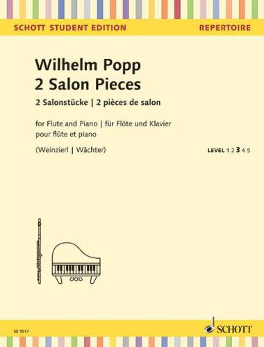 POPP, WILHELM - 2 SALON PIECES FOR FLUTE AND PIANO (WEINZIER, WÄCHTER)