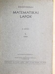 Kárteszi Ferenc - Középiskolai matematikai lapok 1955. január [antikvár]