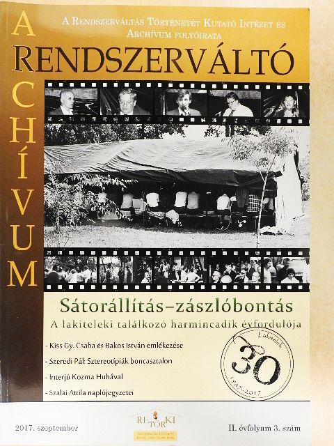 Kiss Gy. Csaba - Rendszerváltó Archívum 2017. szeptember [antikvár]