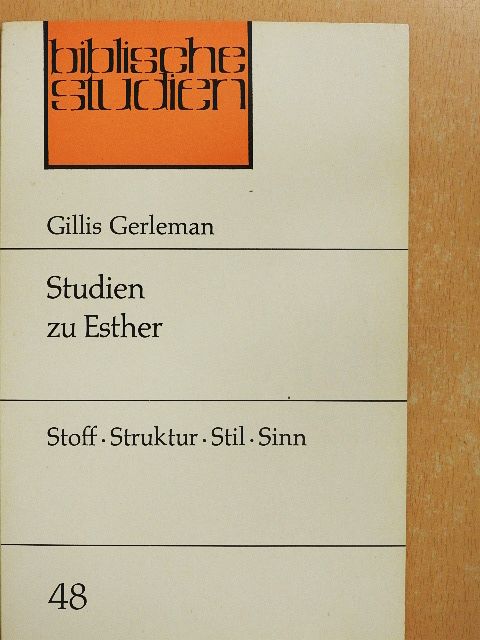Gillis Gerleman - Studien zu Esther [antikvár]