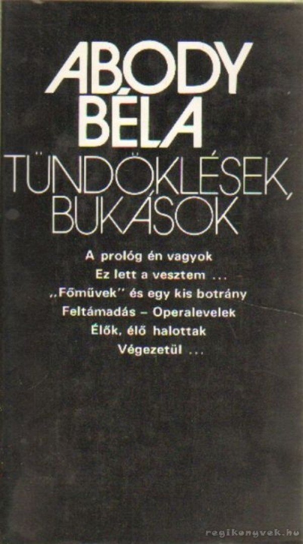 ABODY BÉLA - Tündöklések, bukások [antikvár]