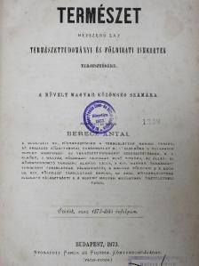 Fittler Octáv - Természet 1873. január-december [antikvár]