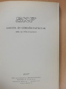 SKF Golyós- és görgőscsapágyak 6800. sz. főkatalógus [antikvár]