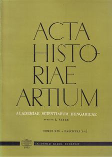 Vayer Lajos - Acta Historiae Artium - Tomus XIX 1-2 [antikvár]