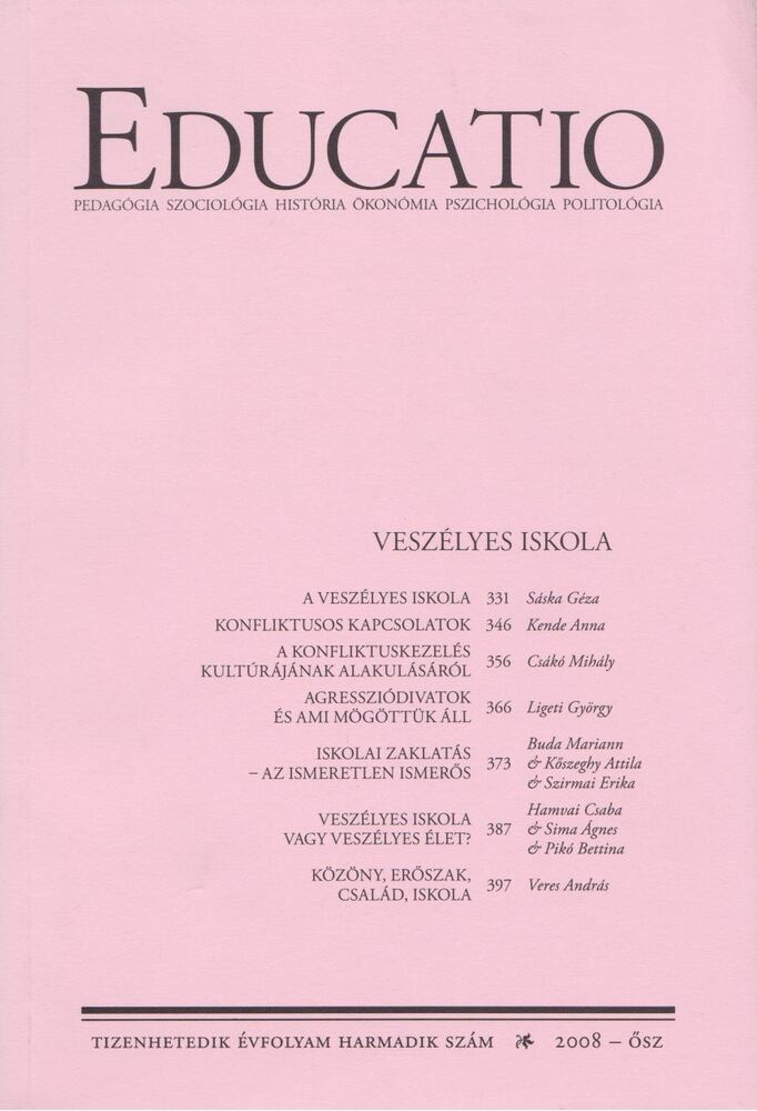 Kozma Tamás (szerk.) - Educatio 2008/3. [antikvár]
