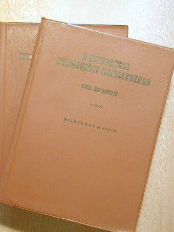 Dr. Marton Zoltán - A betegségek nemzetközi osztályozása I-II. - 1965. évi revízió/Betűsoros mutató [antikvár]