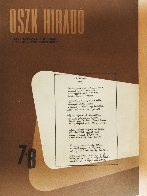 Gombocz István - OSZK Hiradó 1971. augusztus-szeptember [antikvár]