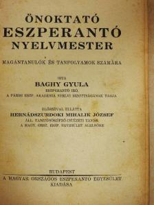 Baghy Gyula - Önoktató eszperantó nyelvmester [antikvár]