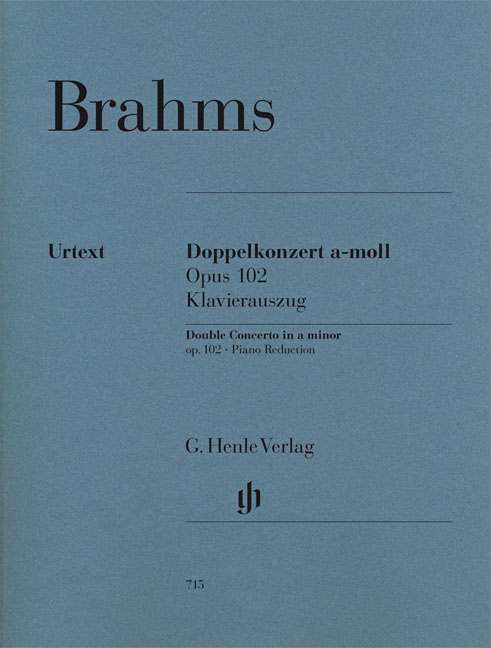 BRAHMS... - DOPPELKONZERT A-MOLL OPUS 102 KLAVIERAUSZUG