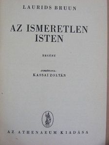 Laurids Bruun - Az ismeretlen Isten [antikvár]