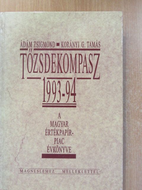 Ádám Zsigmond - Tőzsdekompasz 1993-94 - floppy-val (dedikált példány) [antikvár]