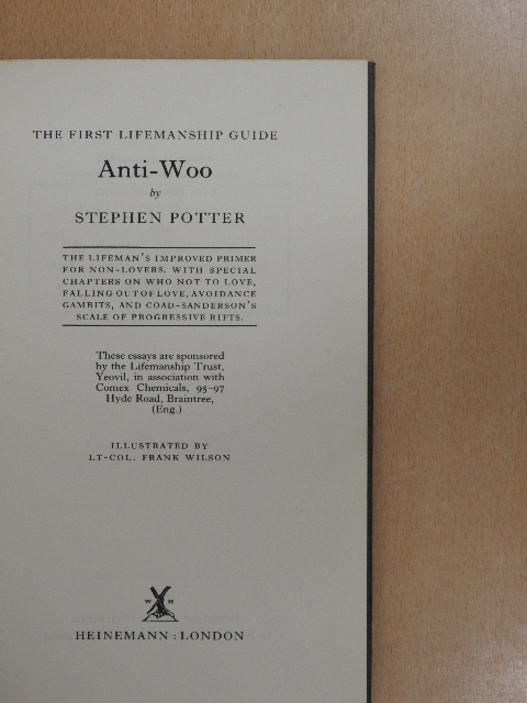 Stephen Potter - Anti-Woo [antikvár]