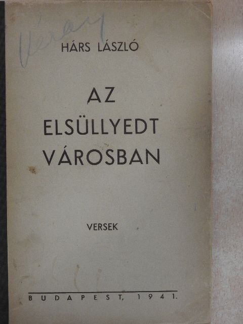Hárs László - Az elsüllyedt városban [antikvár]