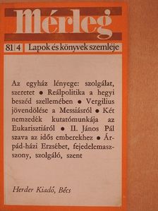 Albert von Schirnding - Mérleg 1981/4. [antikvár]