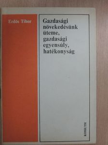 Erdős Tibor - Gazdasági növekedésünk üteme, gazdasági egyensúly, hatékonyság [antikvár]
