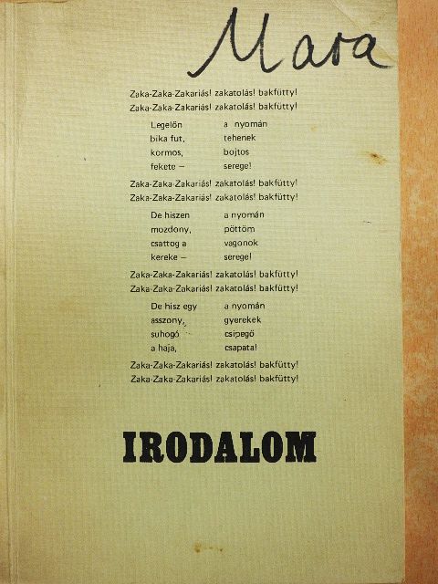 Kovács Zoltán - Irodalom [antikvár]