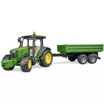 Bruder: John Deer 5115M traktor utánfutóval