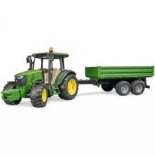 Bruder: John Deer 5115M traktor utánfutóval