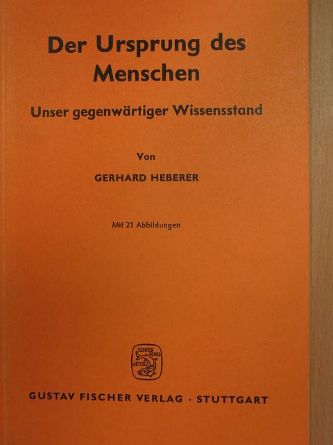 Gerhard Heberer - Der Ursprung des Menschen [antikvár]