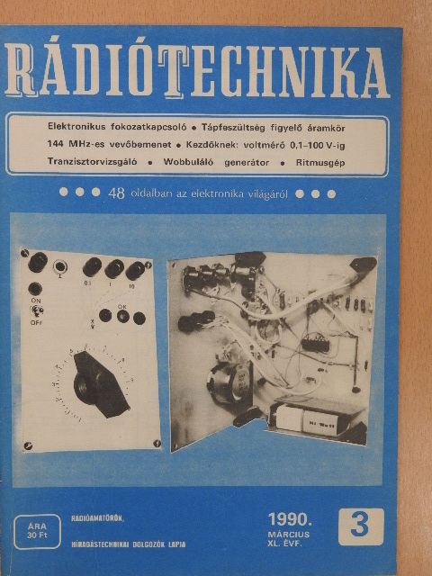 Rádiótechnika 1990. március [antikvár]