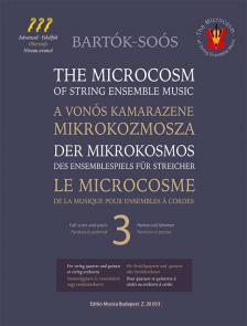 BARTÓK - A VONÓS KAMARAZENE MIKROKOZMOSZA 3 - PARTITÚRA ÉS SZÓLAMOK (SOÓS)