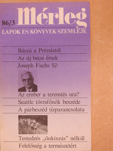 Josef Fuchs - Mérleg 1986/3. [antikvár]