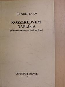 Grendel Lajos - Rosszkedvem naplója [antikvár]
