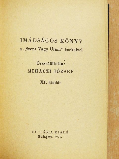 Imádságos könyv [antikvár]