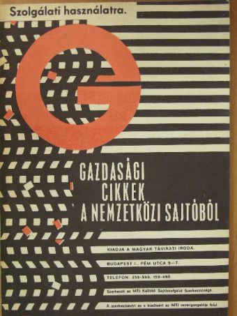 Gazdasági cikkek a nemzetközi sajtóból 1970. október 29. [antikvár]