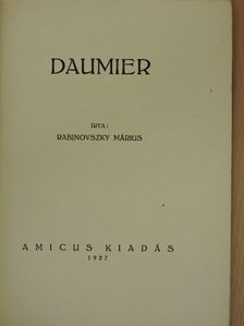 Rabinovszky Márius - Daumier [antikvár]