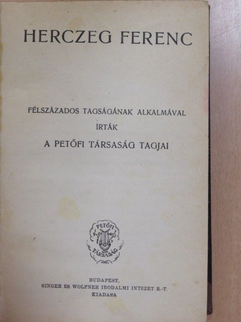 Balla Ignác - Herczeg Ferenc [antikvár]