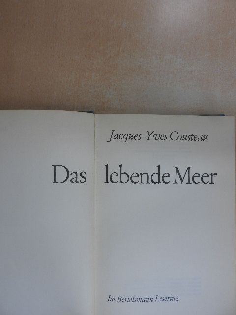 Jacques-Yves Cousteau - Das lebende Meer [antikvár]