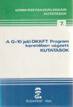 Bócz Károly - A G-10 jelű OKKFT Program keretében végzett kutatások [antikvár]