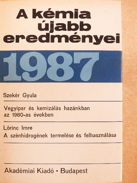 Lőrinc Imre - A kémia újabb eredményei 67. [antikvár]
