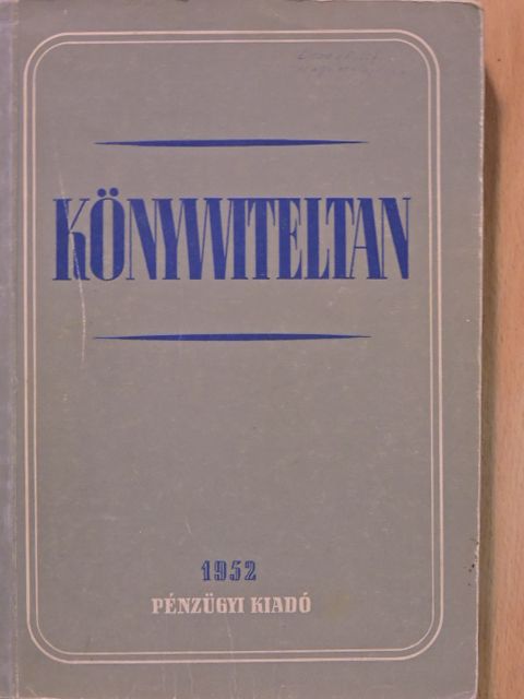Háklár László - Könyvviteltan [antikvár]