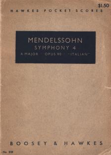 MENDELSSOHN - Symphony 4 [antikvár]