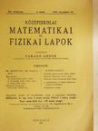 Dr. Selényi Pál - Középiskolai matematikai és fizikai lapok 1935. december 15. [antikvár]