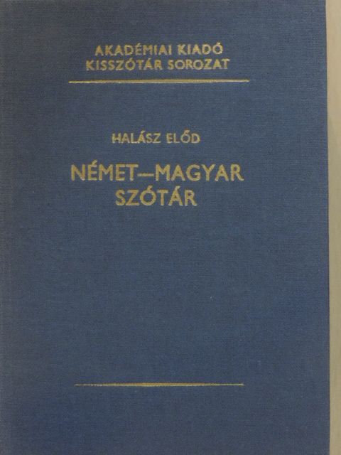 Halász Előd - Német-magyar szótár [antikvár]