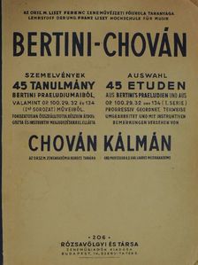 Bertini - Szemelvények - 45 tanulmány Bertini Praeludiumaiból [antikvár]