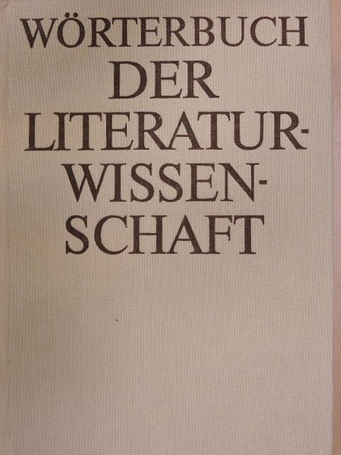 Claus Träger - Wörterbuch der Literaturwissenschaft [antikvár]