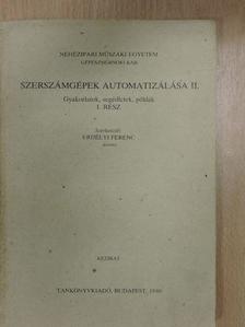 Csáki Tibor - Szerszámgépek automatizálása II. [antikvár]