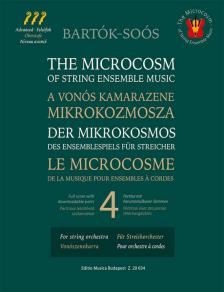 BARTÓK - A VONÓS KAMARAZENE MIKROKOZMOSZA 4 - PARTITÚRA ÉS SZÓLAMOK (SOÓS)